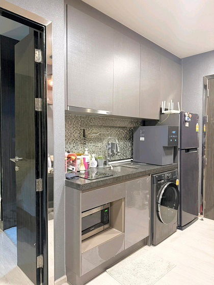 รูป คอนโด Rhythm Asoke ชั้น 36 แบบ 1 ห้องนอน 34 ตรม. มีเครื่องซักผ้า - รูปที่ 6/9
