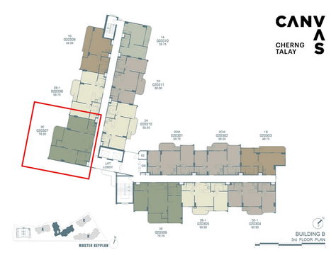 Call : 096-263-5414 (เจ้าของขายเอง โควต้าต่างชาติ) CANVAS Cherngtalay 2-Bedrooms 2-Bathrooms วิวสวยที่สุดในโครงการ ราคา VVIP