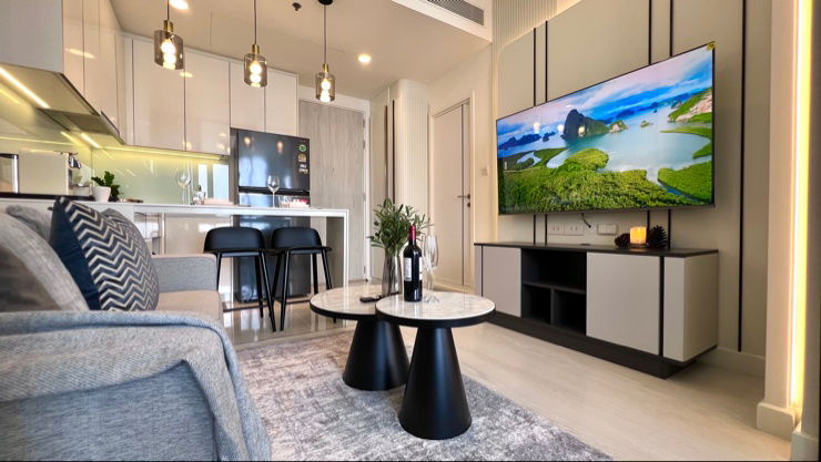 รูป MAZARINE แมสซารีน รัชโยธิน ก้าวเดียวจากรถไฟฟ้า BTS ห้องใหม่ เพิ่งแต่งเสร็จสไตล์โมเดิร์นลักชัวรี พร้อมอยู่ - รูปที่ 9/25