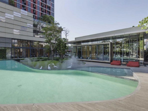 รูป 🔔New🔔 ให้เช่าห้องมุม ระเบียงกว้าง หันทิศเหนือ ลมเย็นสบาย The Base Garden พระราม 9 - รูปที่ 12/15