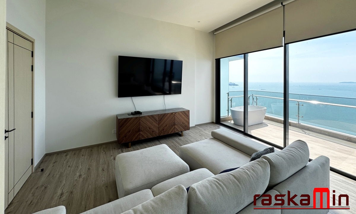 รูป KT0027📲LineID @556ryccg🧔Foreigner name🏖️3ห้องนอน 155ตรม ชั้น46 พร้อมเฟอร์นิเจอร์ AROM อารมณ์ วงศ์อมาตย์ พัทยาเหนือ🦀 - รูปที่ 4/15