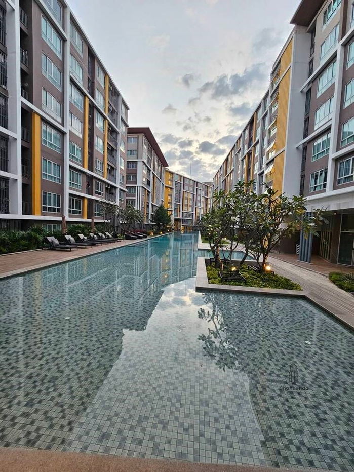 รูป DCondo ดีคอนโด ชั้น7 ตึกD ------------วิวสระ------------Tel 097-049-5874 (Line: @choncondo มี@ด้วย) - รูปที่ 14/15