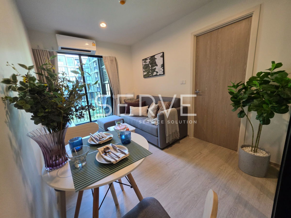 รูป 🔥ฟรี ค่าเช่า 1 เดือน! ห้องกว้าง 1นอน เฟอร์จัดเต็ม พร้อมอยู่ คอนโดใหม่ทำเลดี ใกล้ MRT สวนหลวง @ Nue Z Square Suan Luang Station - รูปที่ 4/7