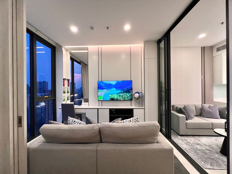 รูป MAZARINE แมสซารีน รัชโยธิน ก้าวเดียวจากรถไฟฟ้า BTS ห้องใหม่ เพิ่งแต่งเสร็จสไตล์โมเดิร์นลักชัวรี พร้อมอยู่ - รูปที่ 4/25