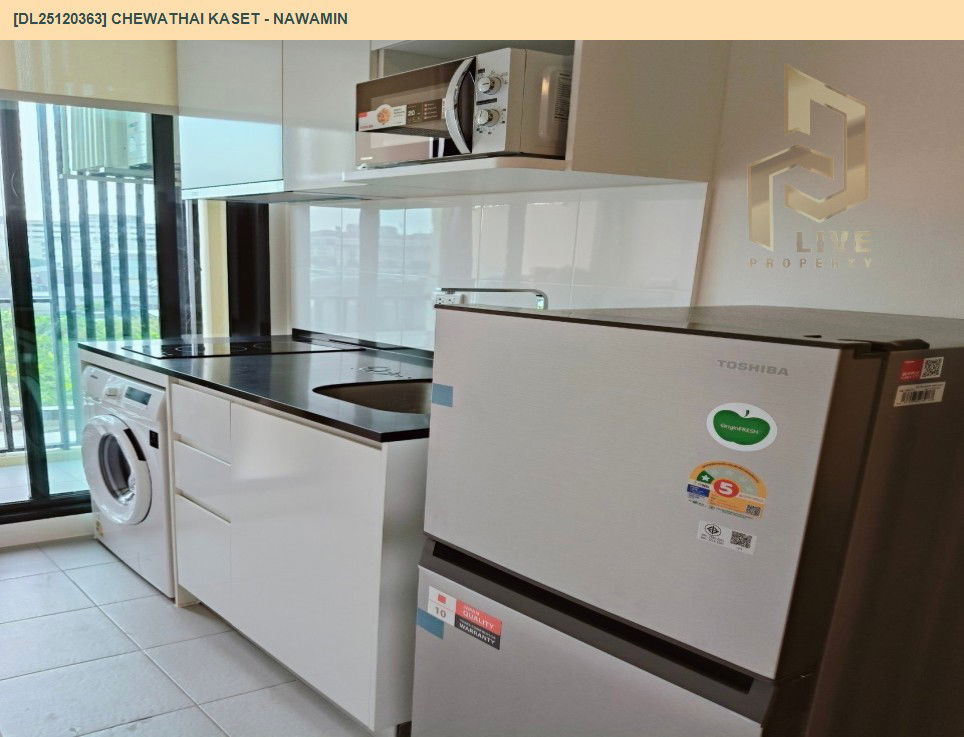picture DL25120363 Condo for rent, Chewathai Kaset - Nawamin near -, ready to move in, call urgently 0638692663 LineID @162cjixi - 6/7