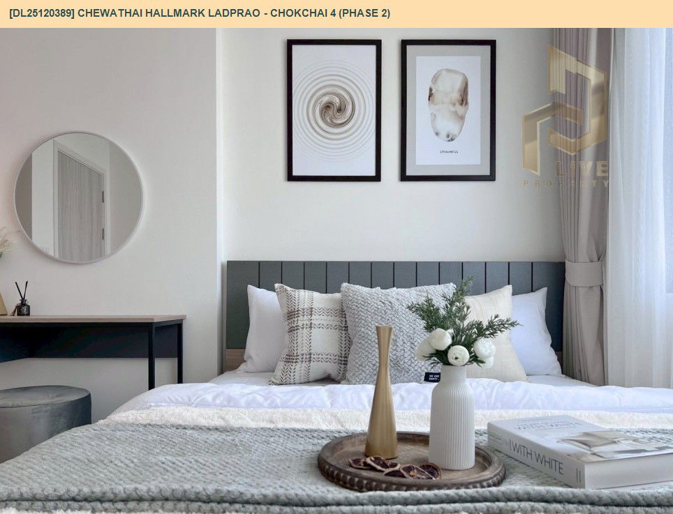 picture DL25120389 Condo for rent, Chewathai Hallmark Ladprao - Chokchai 4 (Phase 2) near -, ready to move in, call urgently 0638692663 LineID @534wlwof - 4/13