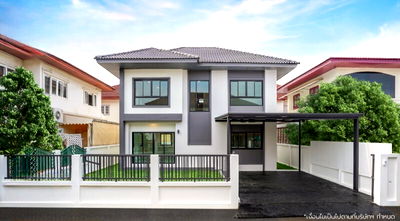 บ้านเดี่ยว นนทบุรี : ขายบ้านมือสองตกแต่งใหม่ โครงการ รติรมย์ 2 (Ratirom 2) ราชพฤกษ์-กาญจนาภิเษก (ซ.สวนผัก32)  ใกล้เซ็นทรัล เวสต์วิลล์