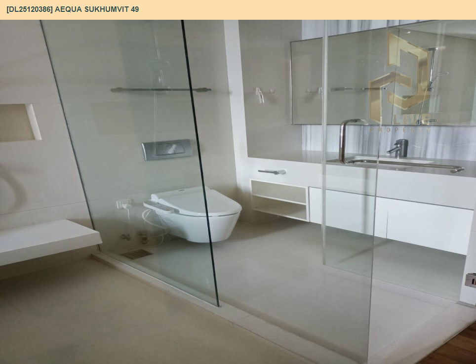 รูป DL25120386 ให้เช่าคอนโด เอควา สุขมวิท 49 (Aequa Sukhumvit 49) ใกล้ BTS ทองหล่อ พร้อมเข้าอยู่ โทรด่วน 0638692663 LineID @897iyzll - รูปที่ 7/9