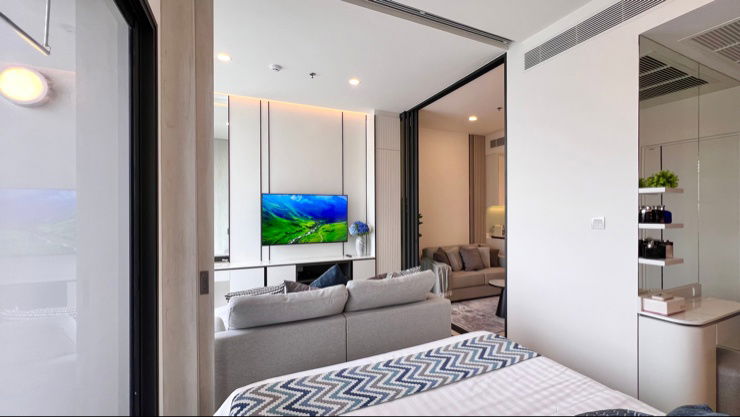 รูป MAZARINE แมสซารีน รัชโยธิน ก้าวเดียวจากรถไฟฟ้า BTS ห้องใหม่ เพิ่งแต่งเสร็จสไตล์โมเดิร์นลักชัวรี พร้อมอยู่ - รูปที่ 8/25