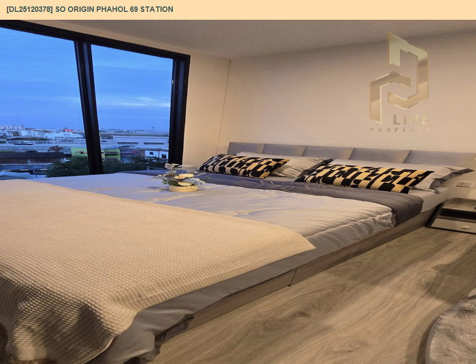 picture DL25120378 Condo for rent, SO Origin Phahol 69 Station near -, ready to move in, call urgently 0638692663 LineID @655ebbvc - 3/9