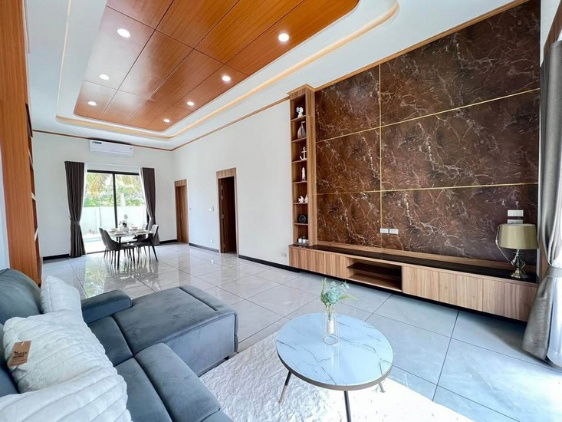 รูป บ้านพูลวิล่าสร้างใหม่ใกล้อ่างเก็บน้ำมาบประชัน เนื้อที่กว้างขวาง 120ตารางวา 3นอน 3น้ำ ของแถมเพียบ - รูปที่ 6/20