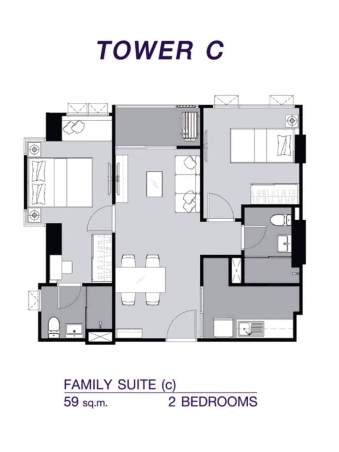 รูป คอนโด 2-ห้องนอน ที่ ศุภาลัย เวอเรนด้า รามคำแหง ใกล้ รามคำแหง (ID 2473148) - รูปที่ 23/37