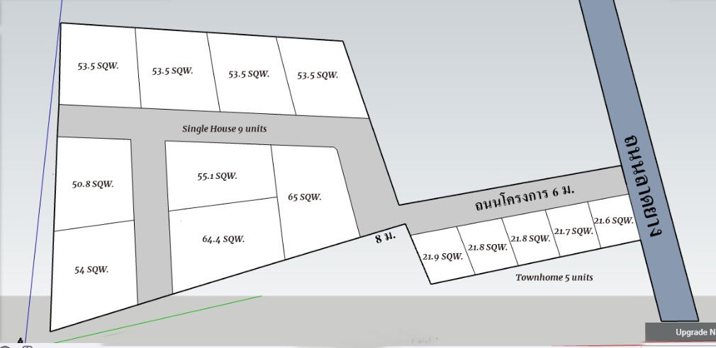รูป ที่ดินสวย ใกล้ ม.แม่โจ้ เชียงใหม่ ผังสีเหลือง เหมาะทำจัดสรร หอพัก - รูปที่ 2/9