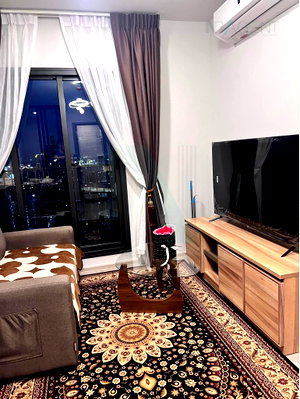 Condos for rent : 🔺 For Rent Condo ASPIRE ONNUT STATION Building 1, Floor 24,2 bed room, Room size 53.00 sqm