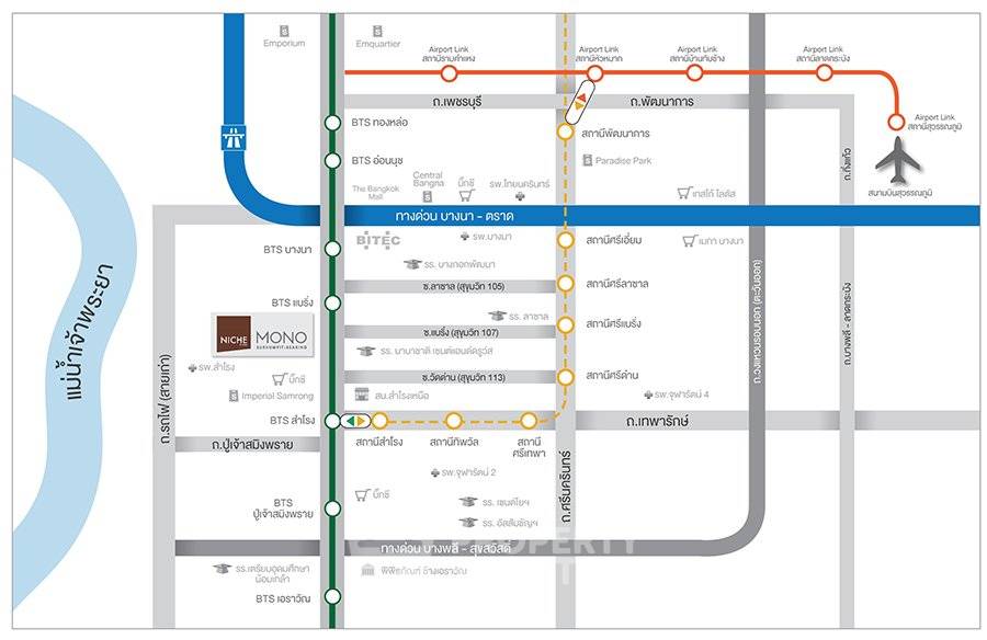 รูป คอนโด 1-ห้องนอน ที่ นิช โมโน สุขุมวิท-แบริ่ง ใกล้ BTS แบริ่ง (ID 2476256) - รูปที่ 1/17