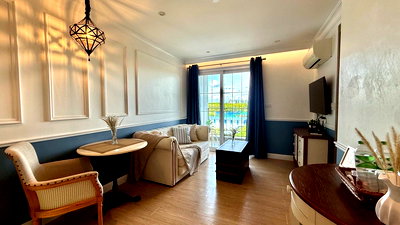Condos for rent Sattahip Chonburi : Modern 1-Bedroom Condo for Rent in Seven Seas Cote D’Azur