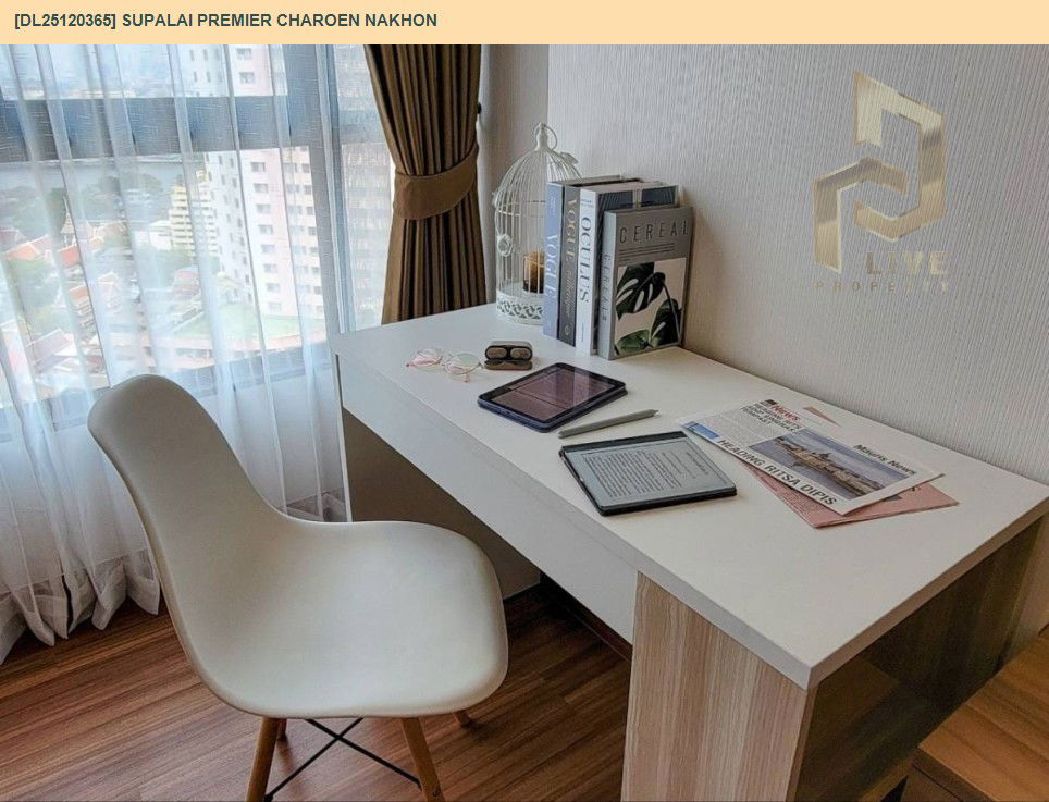 picture DL25120365 Condo for rent, Supalai Premier Charoen Nakhon near BTS Klong San, ready to move in, call urgently 0638692663 LineID @897iyzll - 7/14