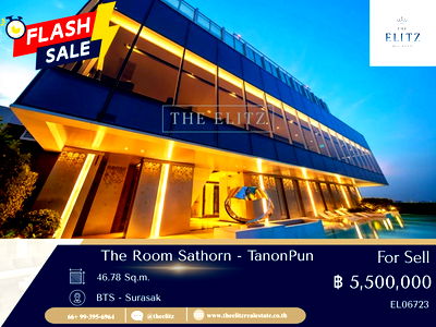 คอนโด BTS เซนต์หลุยส์ : ✨ ทุบสถิติราคา The Room Sathorn-TanonPun ไม่เคยถูกเท่านี้มาก่อน ถูกที่สุดในตึก ช้าคือพลาด 🎉