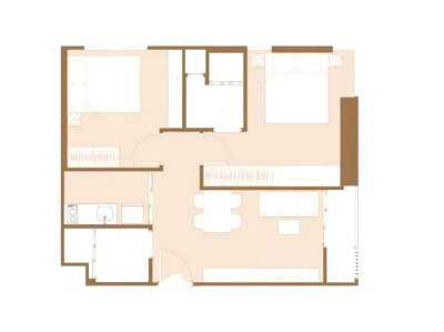 ขายคอนโด : คอนโด 2-ห้องนอน ที่ แอสปาย อ่อนนุช สเตชั่น ใกล้ BTS อ่อนนุช (ID 2062769)