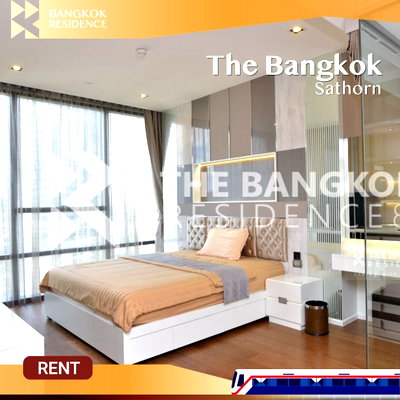 Condos for rent :   Available now! The Bangkok Sathorn 💖 Beautiful high-floor unit 🌃 Near BTS Surasak 