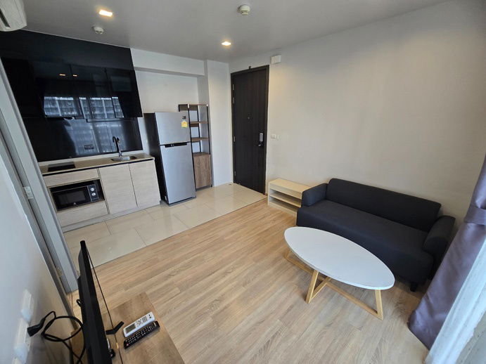 รูป 🔔New🔔 ให้เช่าห้องมุม ระเบียงกว้าง หันทิศเหนือ ลมเย็นสบาย The Base Garden พระราม 9 - รูปที่ 4/15