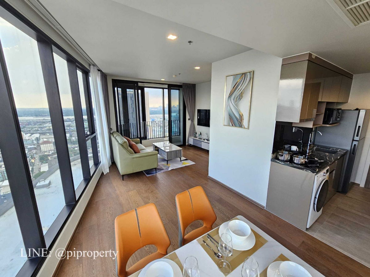 picture Floor-to-ceiling windows with panoramic views, 2Bedrooms unit for rent in Ideo Q Sukhumvit 36.  Thonglor - Rama 4 lifestyle. Ready for moving in. - 8/45