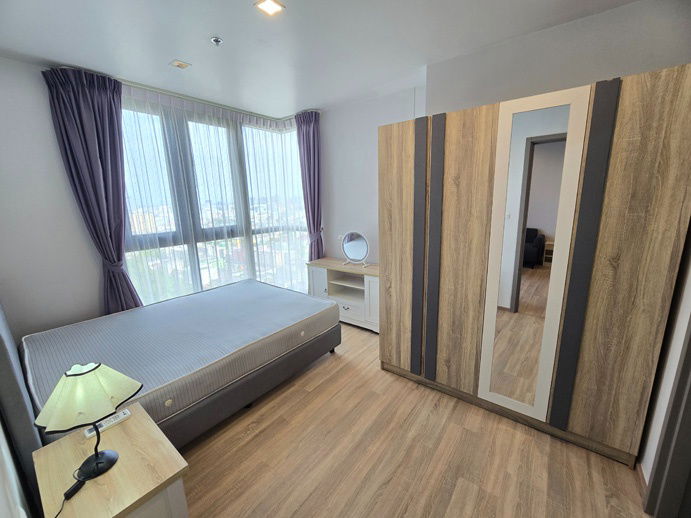 รูป 🔔New🔔 ให้เช่าห้องมุม ระเบียงกว้าง หันทิศเหนือ ลมเย็นสบาย The Base Garden พระราม 9 - รูปที่ 5/15