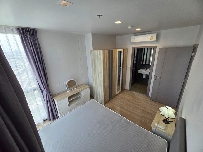 รูป 🔔New🔔 ให้เช่าห้องมุม ระเบียงกว้าง หันทิศเหนือ ลมเย็นสบาย The Base Garden พระราม 9 - รูปที่ 6/15