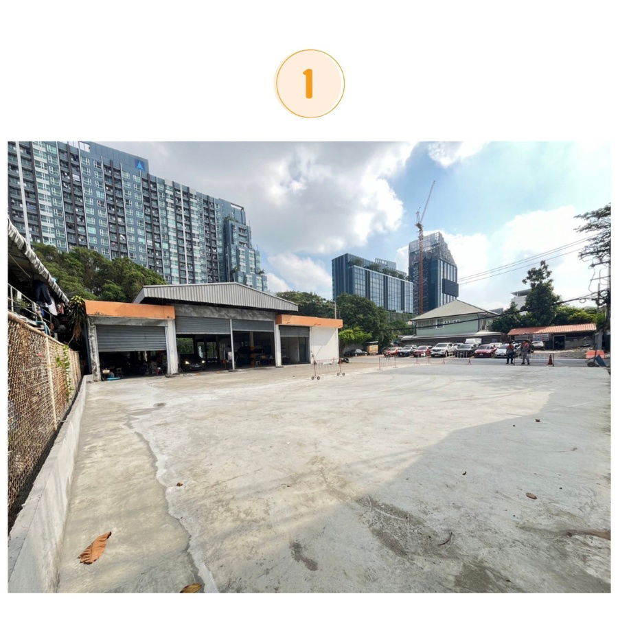 picture WS6062 ð·ïļ Corner plot of land for rent, 80 sq.wa. â Vibhavadi Rangsit 3, near BTS/MRT + parking lot for over 100 cars. Only 120,000 baht/month. - 8/14