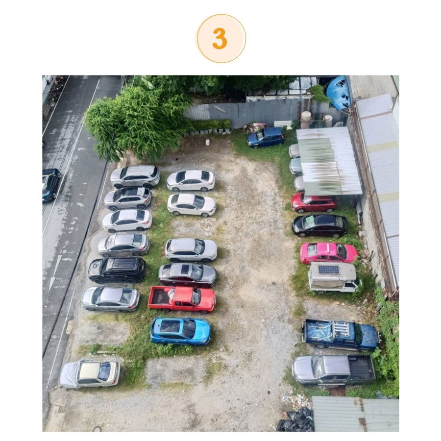 picture WS6062 ð·ïļ Corner plot of land for rent, 80 sq.wa. â Vibhavadi Rangsit 3, near BTS/MRT + parking lot for over 100 cars. Only 120,000 baht/month. - 10/14