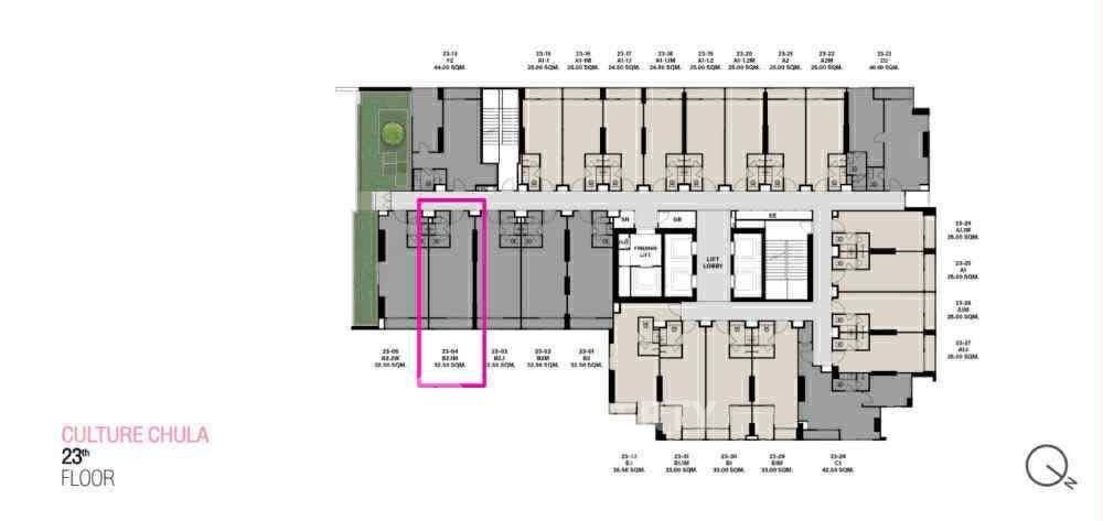 รูป คอนโด 2-ห้องนอน ที่ คัลเจอร์ จุฬา ใกล้ MRT สามย่าน (ID 2467128) - รูปที่ 9/9