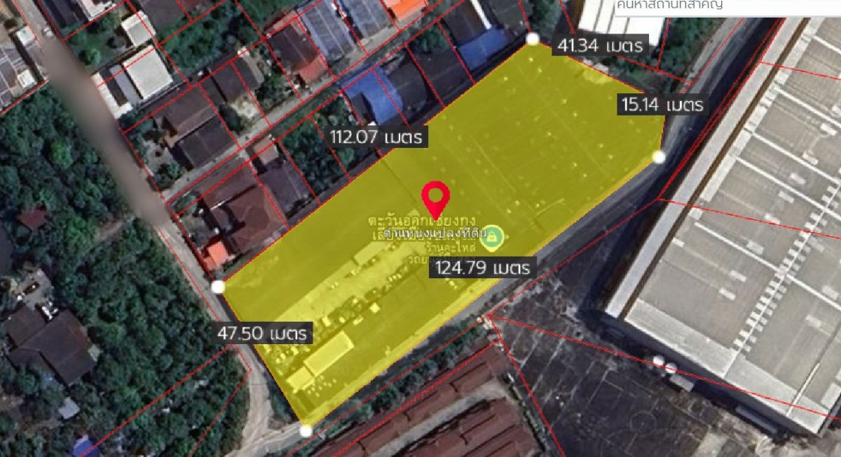 picture Land for Sale: 3-2-74 Rai Red-Zone Commercial Land with Warehouse in Mueang Chonburi, Next to Global House and only 130 m from Road 361 (8-lane) - 20/20