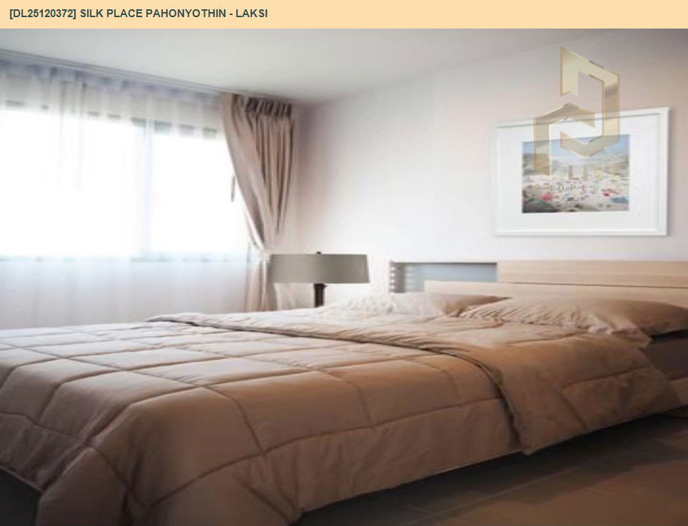 picture DL25120372 Condo for rent, Silk Place Pahonyothin - Laksi near BTS Wat Phra Sri Mahathat, ready to move in, call urgently 0638692663 LineID @534wlwof - 3/7