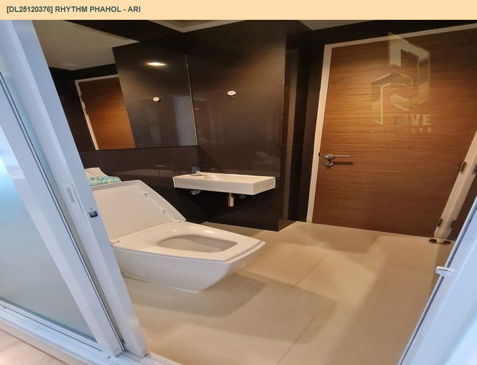 รูป DL25120376 ให้เช่าคอนโด ริทึ่ม พหล - อารีย์ (Rhythm Phahol - Ari) ใกล้ BTS อารีย์ พร้อมเข้าอยู่ โทรด่วน 0800343450 LineID @655ebbvc - รูปที่ 6/7