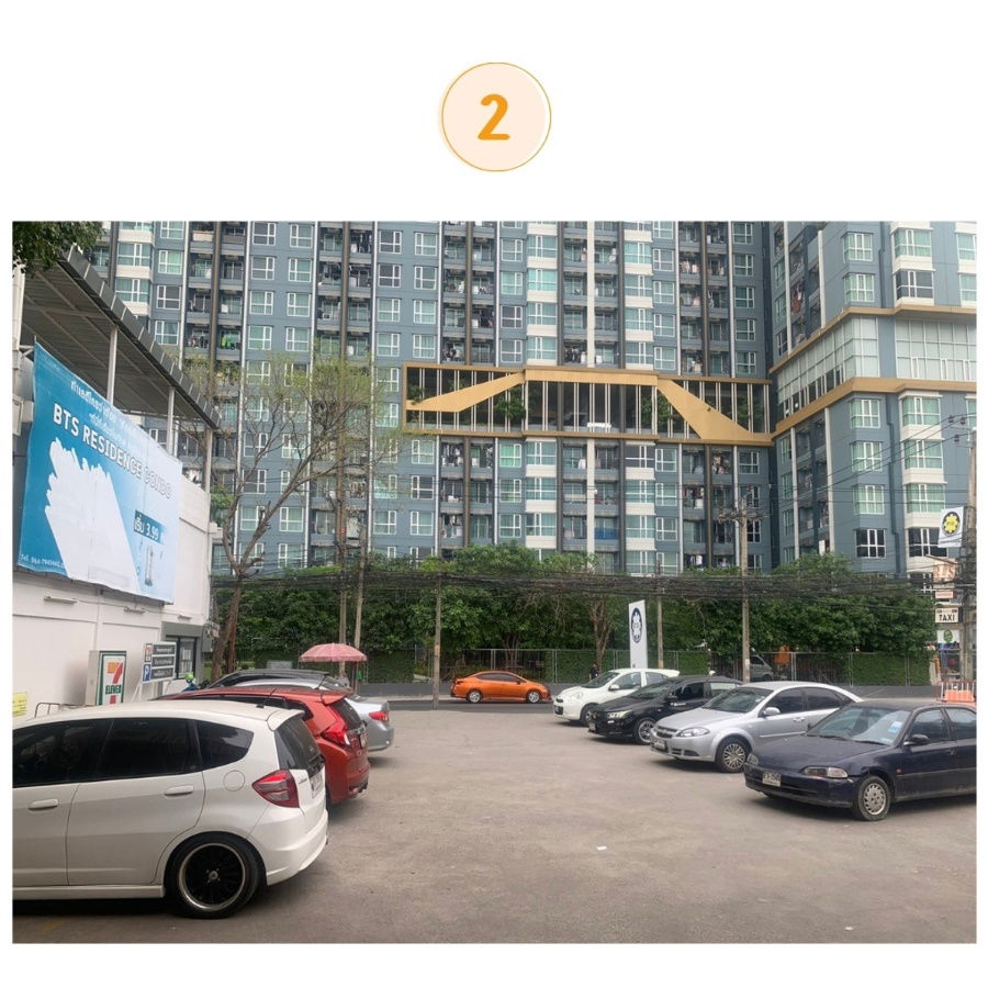 picture WS6062 ð·ïļ Corner plot of land for rent, 80 sq.wa. â Vibhavadi Rangsit 3, near BTS/MRT + parking lot for over 100 cars. Only 120,000 baht/month. - 9/14