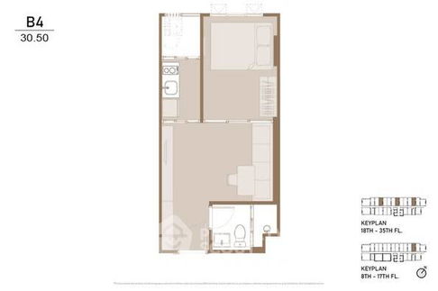 1-BR Condo at ASPIRE Onnut Station near BTS On Nut (ID 2357668)