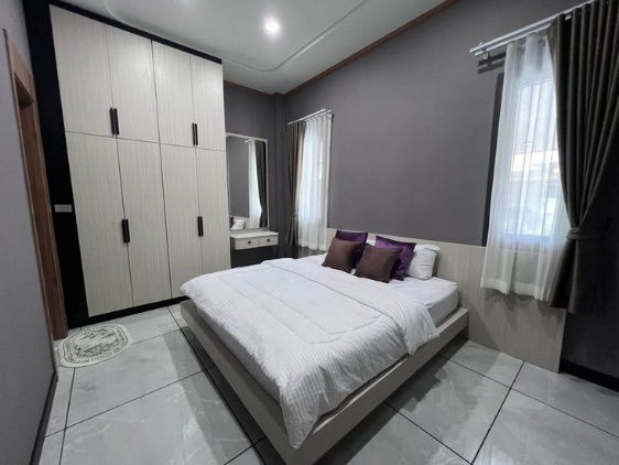 รูป บ้านพูลวิล่าสร้างใหม่ใกล้อ่างเก็บน้ำมาบประชัน เนื้อที่กว้างขวาง 120ตารางวา 3นอน 3น้ำ ของแถมเพียบ - รูปที่ 16/20