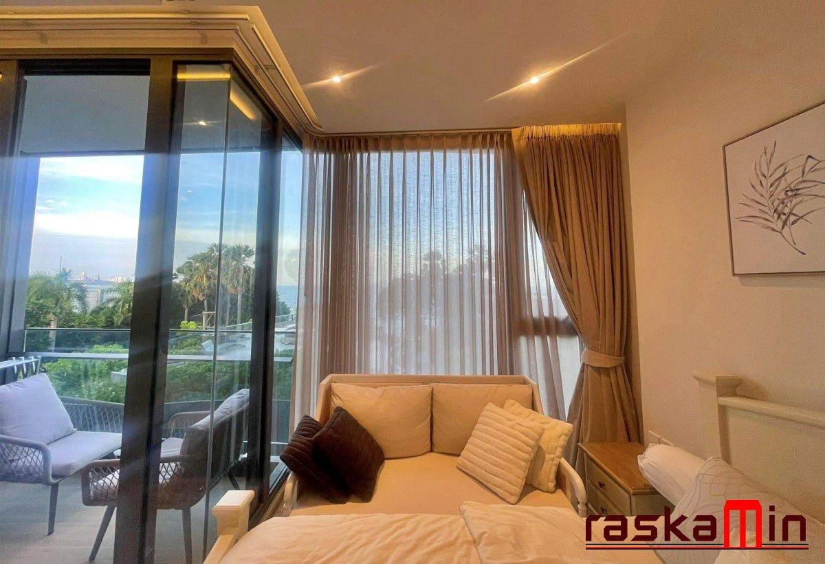 รูป KT0037📲LineID @556ryccg🏖️1 ห้องนอน 38.5ตรม ชั้น4 🌊วิวทะเล พร้อมเฟอร์นิเจอร์ AROM อารมณ์ วงศ์อมาตย์🦀พัทยาเหนือ - รูปที่ 8/12