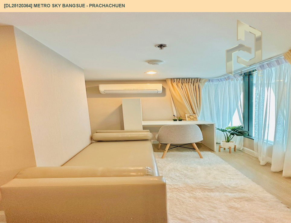 รูป DL25120364 ให้เช่าคอนโด เมโทร สกาย บางซื่อ - ประชาชื่น (Metro Sky Bangsue - Prachachuen) ใกล้ MRT บางซ่อน พร้อมเข้าอยู่ โทรด่วน 0800343450 LineID @655ebbvc - รูปที่ 7/9