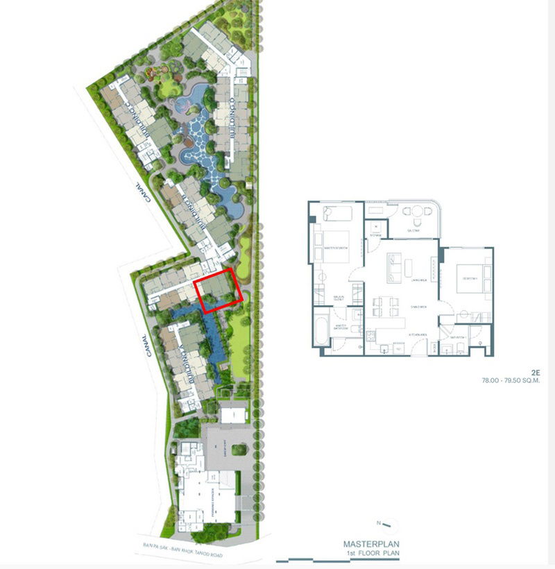 รูป Call : 096-263-5414 (เจ้าของขายเอง โควต้าต่างชาติ) CANVAS Cherngtalay 2-Bedrooms 2-Bathrooms วิวสวยที่สุดในโครงการ ราคา VVIP - รูปที่ 2/14