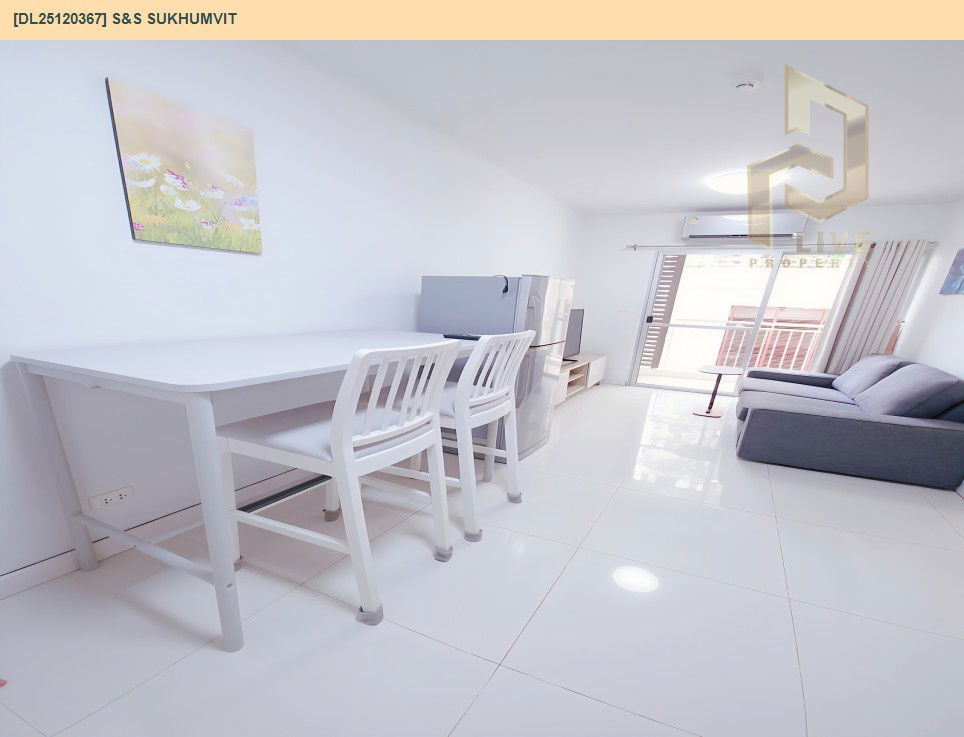 รูป DL25120367 ให้เช่าคอนโด เอส แอนด์ เอส สุขุมวิท (S&S Sukhumvit) ใกล้ BTS อุดมสุข พร้อมเข้าอยู่ โทรด่วน 0800343450 LineID @655ebbvc - รูปที่ 4/10