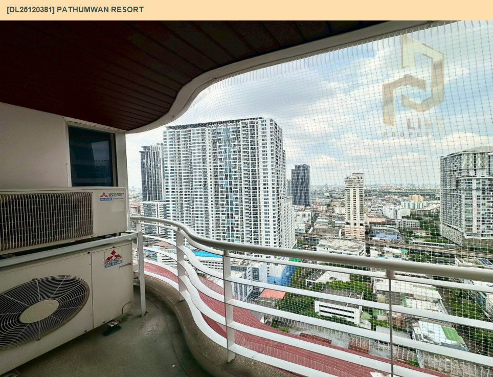 รูป DL25120381 ให้เช่าคอนโด ปทุมวัน รีสอร์ท (Pathumwan Resort) ใกล้ BTS พญาไท พร้อมเข้าอยู่ โทรด่วน 0614453194 LineID @162cjixi - รูปที่ 9/9
