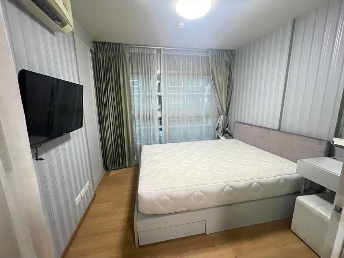 picture Dcondo Ramkhamhaeng 9 for rent 🔥 Book now 🔥 Building A, 1 bedroom, fully furnished with appliances. Near Airport Link Ramkhamhaeng. Line: @551txomc - 5/7