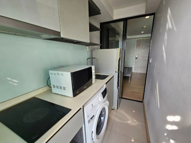 รูป คอนโด Knightsbridge skycity สะพานใหม่ ติด bts-สายหยุด แบบ 1 ห้องนอน 28 ตรม. ชั้น 9 มีเครื่องซักผ้า ของครบ - รูปที่ 7/8