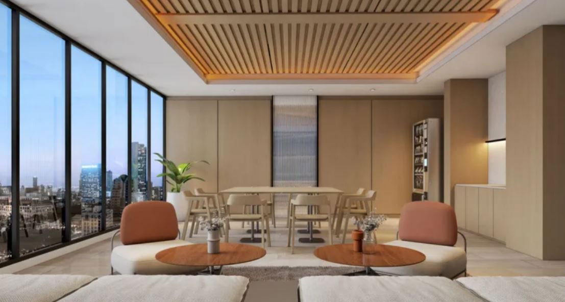 รูป คอนโดสุดหรูใจกลางเมือง ให้เช่า! พร้อมวิวสวย สิ่งอำนวยความสะดวกครบครัน ติดต่อ @teenarenthub - รูปที่ 9/12