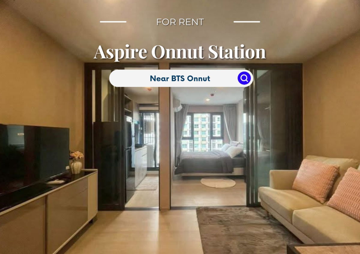 picture Aspire Onnut Station | Price 17,000 THB | Beautiful room, great view, fully furnished, ready to move in. - 1/9