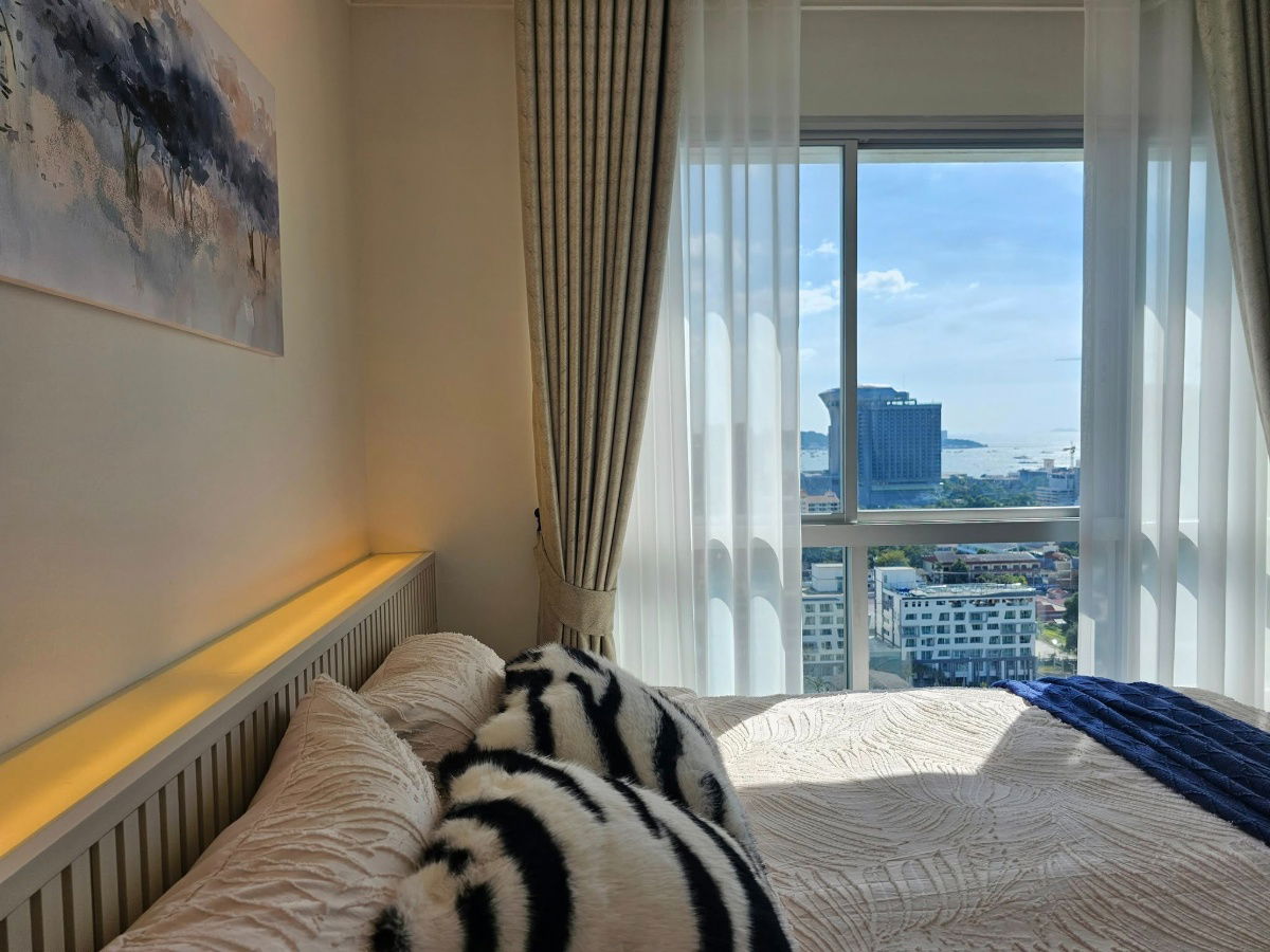 รูป ขายคอนโดพัทยา Lumpini Ville Naklua Wongamat — ชั้นสูง วิวทะเล โควต้าต่างชาติ พร้อมเฟอร์นิเจอร์ - รูปที่ 8/28