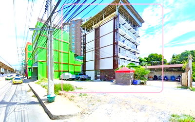 Apartment building for rent Sripatum University : MRT Rajabhat 100m, BTS Wat Phra Sri 200m. Adjacent to 3 train lines, suitable for Airbnb with 40 rooms, ready for renovation. Apartment for rent 