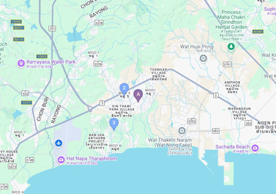 รูป ทาวน์เฮ้าส์ เนื้อที่ทั้งหมด 86.8 ตารางเมตร 181/34 โครงการภูฟ้า เดอะวิลล์ ตำบลบ้านฉาง อำเภอบ้านฉาง ระยอง ราคา 1,870,000 บาท - รูปที่ 2/2