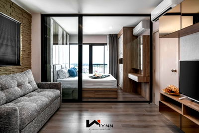 Condos for rent : For Rent:Politan Rive Condo on 23th floor with a beautiful river overlooking Phra Nang Klao Bridge. Size: 31 sq.m. Fully furnished, move-in ready.